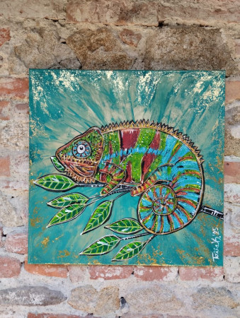 V žiari radosti 60x60cm