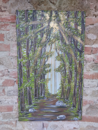 Dotkni sa svetla čistej lásky 60x100cm