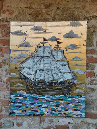 Na vlnách lásky 80x100cm