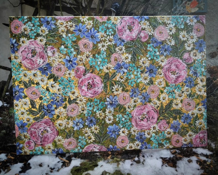 V hojnosti rajskej záhrady 130x90cm