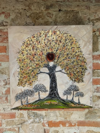 Strom magickej ochrany, lásky a hojnosti 80x80cm 